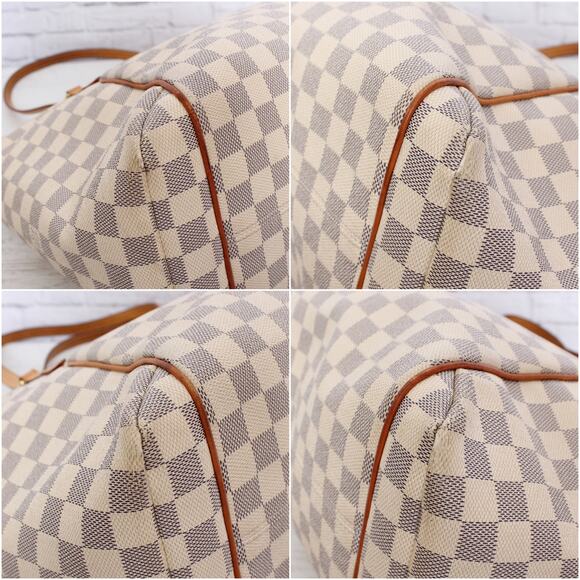 Louis Vuitton Totally MM Damier Azur Tote Shoulder Purse Handbag Leather A5631 - Picture 7 of 11